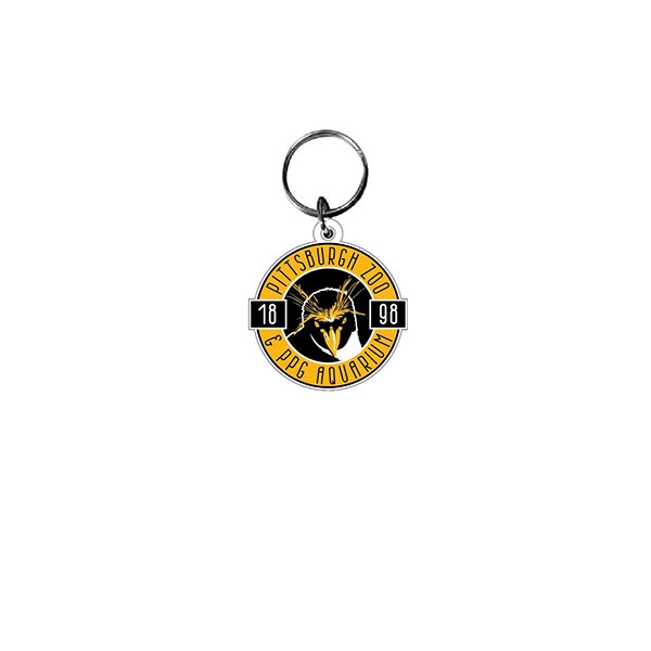 BLACK AND GOLD PENGUIN KEYCHAIN