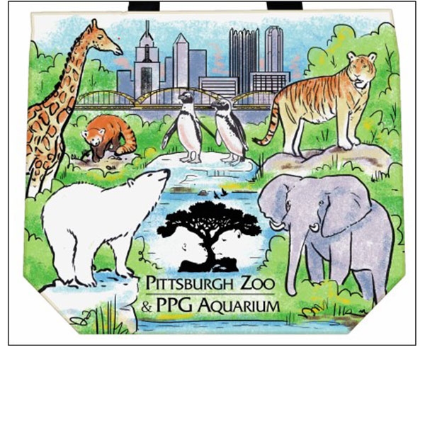 PITTSBURGH ZOO CANVAS TOTE